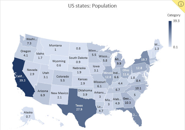 Excel Map Chart Cities