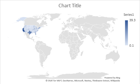 Map Chart In Excel 2016