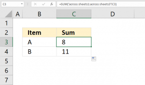 How to use the SUM function