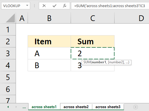 SUM function across worksheets1