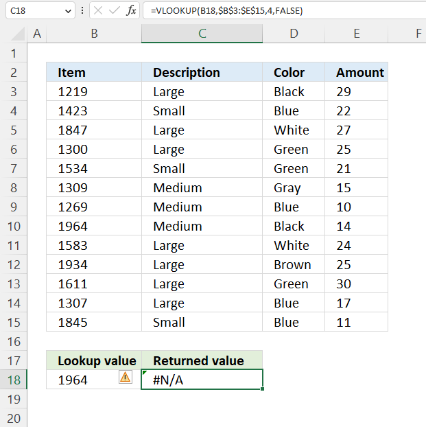 VLOOKUP function cant find value