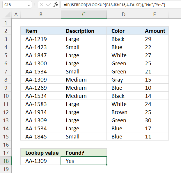 VLOOKUP yes if true