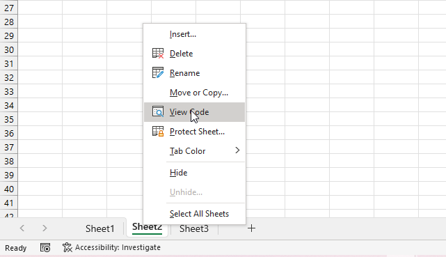 Run a macro automatically when activating a specific worksheet access worksheet module