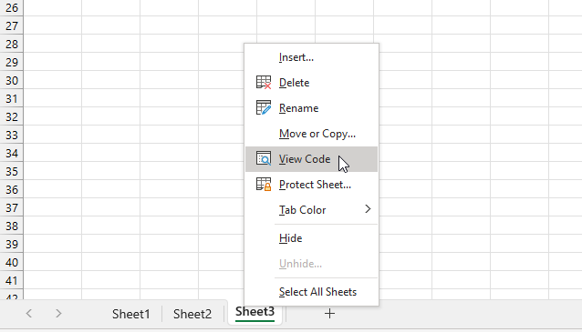 Run macro when a specific cell is selected view worksheet module