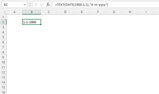 Excel Date formatting