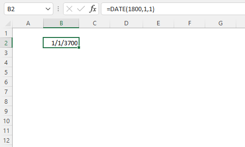 Excel Date function returns wrong date