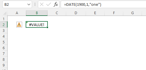 Excel Date value error