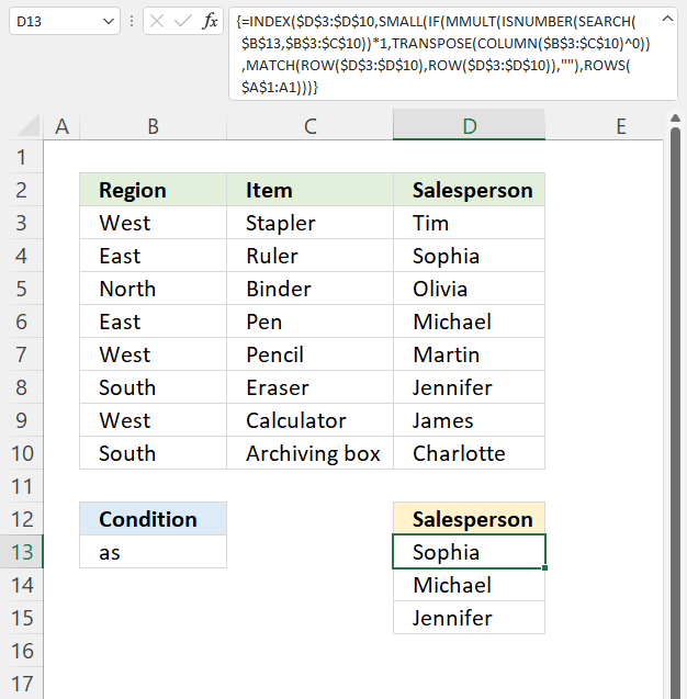 INDEX MATCH multiple columns