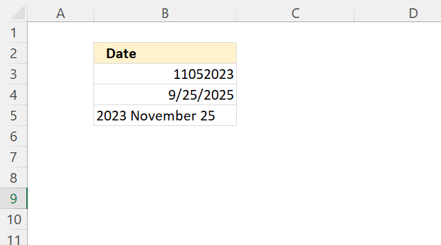 Is date an excel date