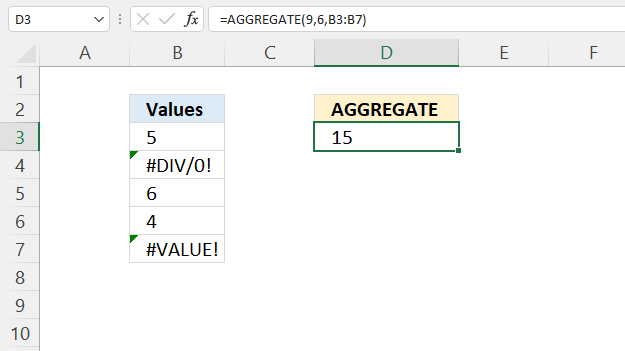 AGGREAGTE function SUM