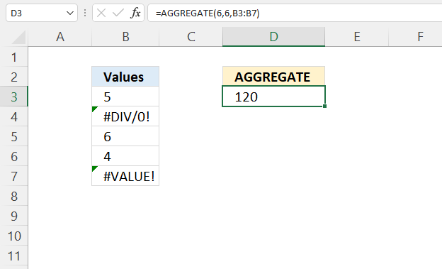 AGGREAGTE function product