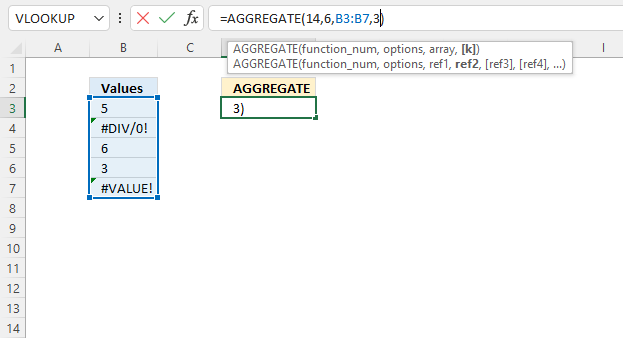 AGGREAGTE function ref
