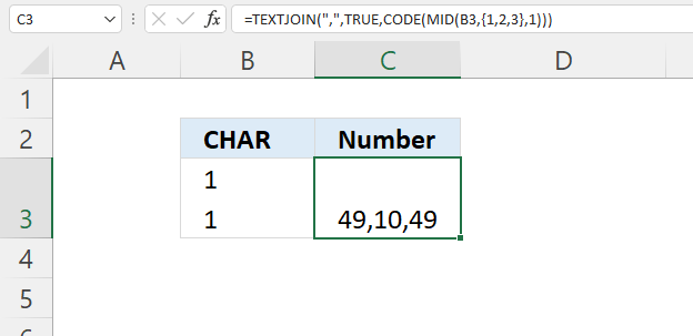 CHAR function new line