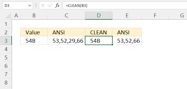 CLEAN function example