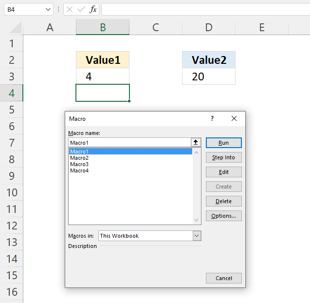 IF THEN how to run VBA macro