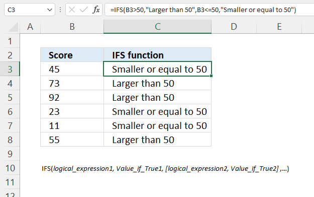 IFS function