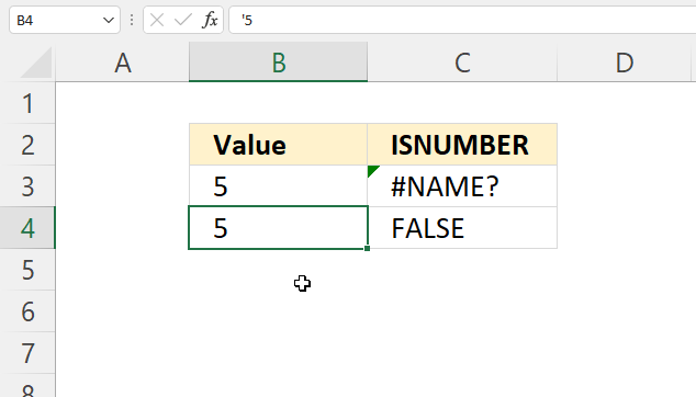 ISNUMBER function not working2