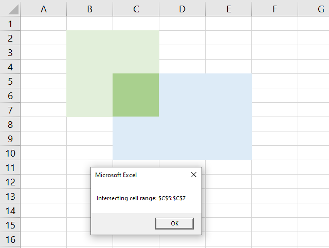 Intersecting cell reference VBA macro