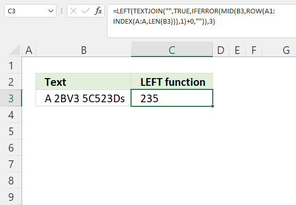 LEFT function for numbers 2