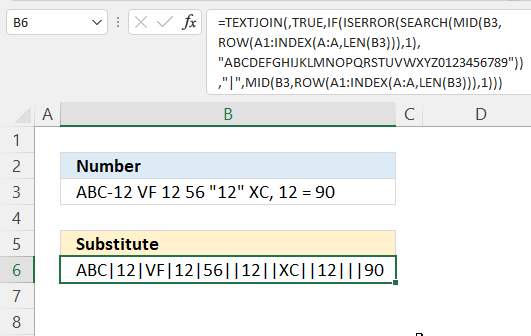 substitute all except numbers and letters with a given string