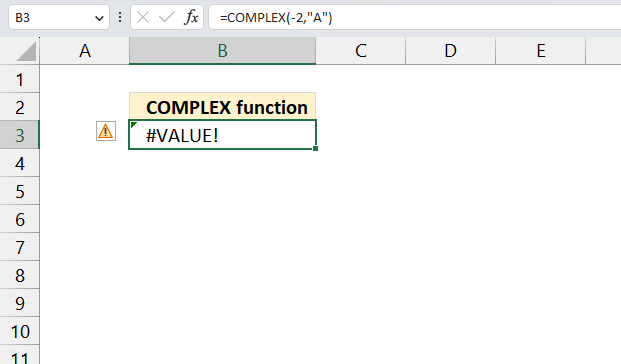 COMPLEX function error