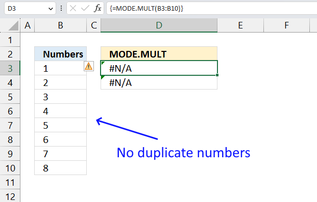 MODE.MULT function returns an error2