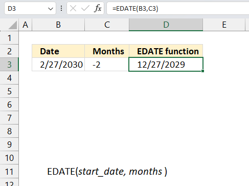 EDATE function tips