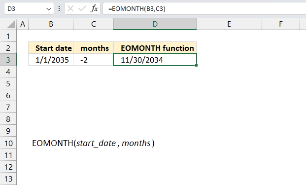 EOMONTH function tips