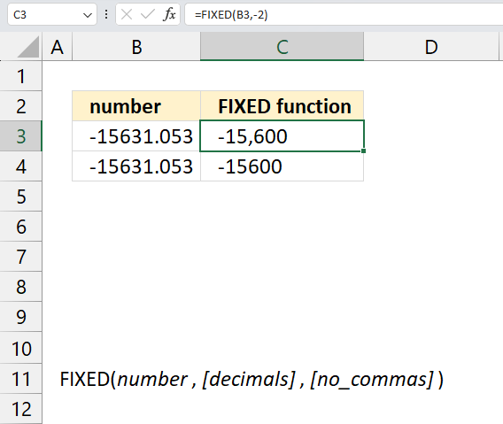 fixed function comma