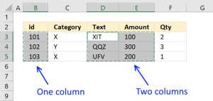 How to copy non contiguous cell ranges