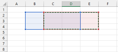 Check if values in cell ranges are not equal