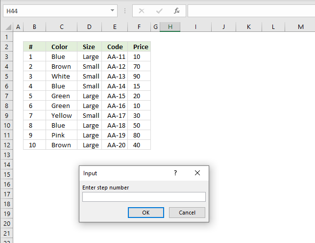 Return every nth row from cell range VBA macro