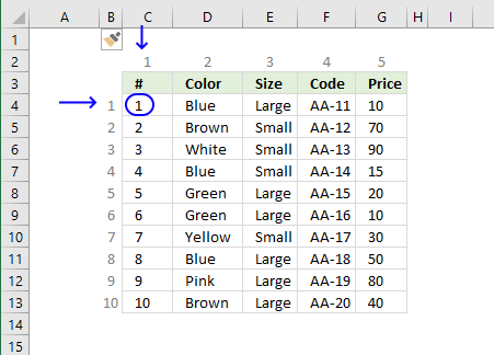 Return every nth row from cell range step 4