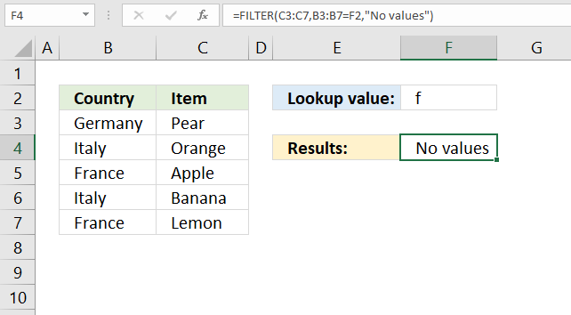 Filter function calc error1