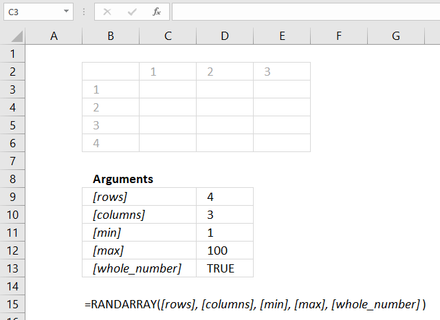 randarray function spilled array formula randarray function spilled array formula