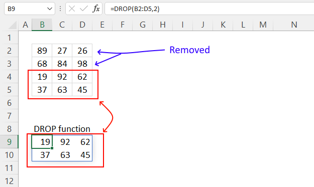 DROP function example1