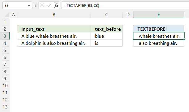 TEXTAFTER Function example