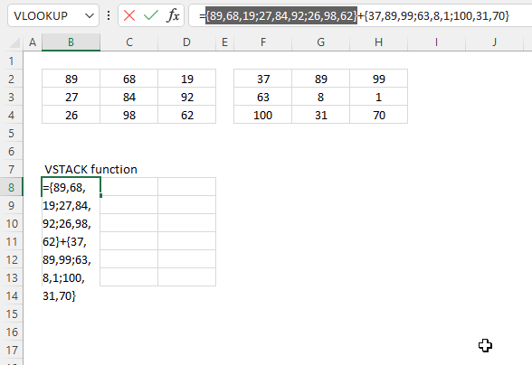 VSTACK function alternative3