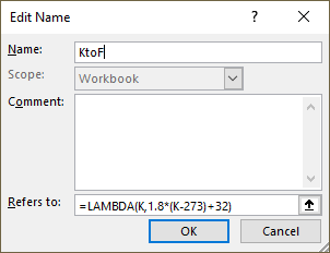 How to use the LAMBDA function name manager2