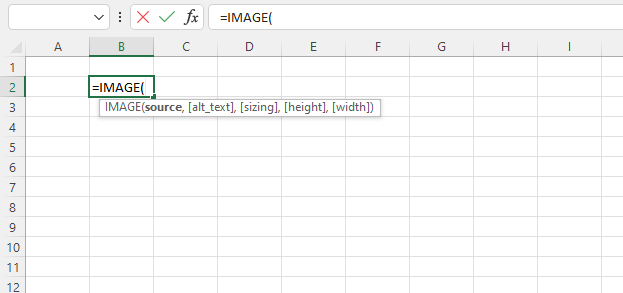 How to use the IMAGE function arguments