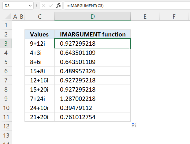 How to use the IMARGUMENT function How to use the IMARGUMENT function