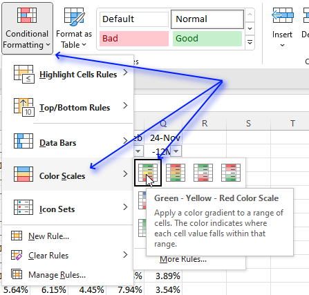 Apply conditional formatting1