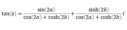 Calculate imaginary tangent