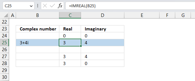 How to use the IMREAL function1