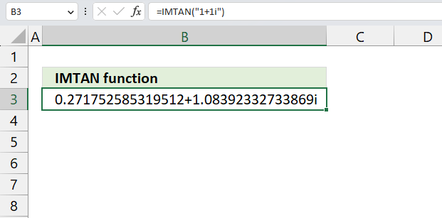 IMTAN function example text