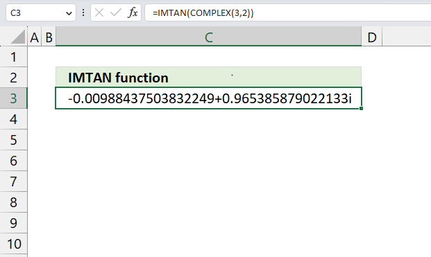 IMTAN function example