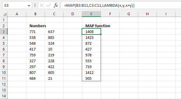 How to use the MAP function1