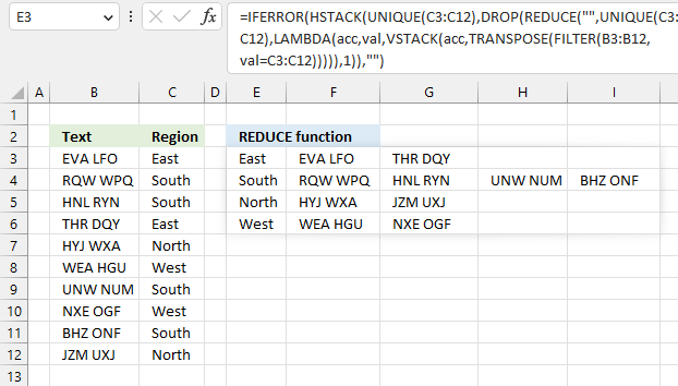 How to use the REDUCE function2