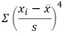 How to use the KURT function formula step 2